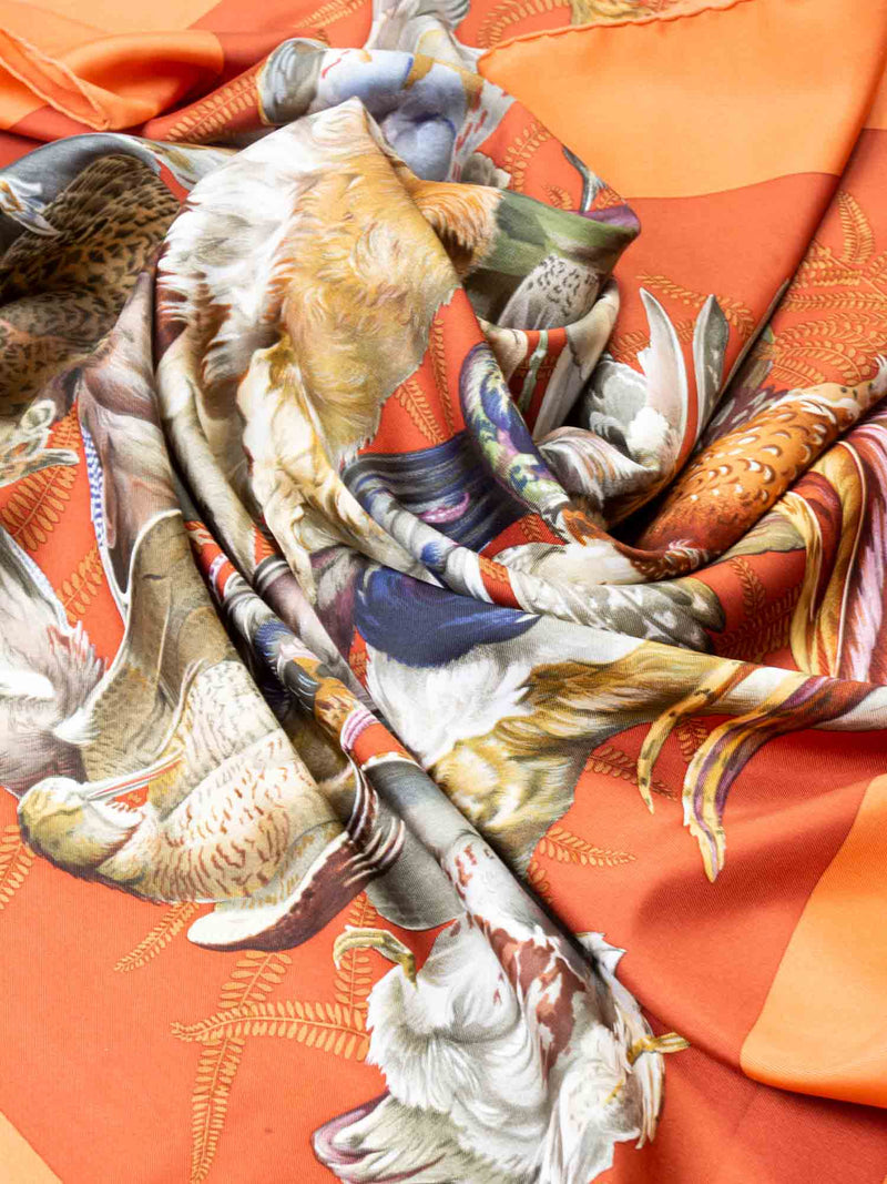 Hermes Silk Gibiers 1966 Silk Scarf 90 Multicolor-designer resale
