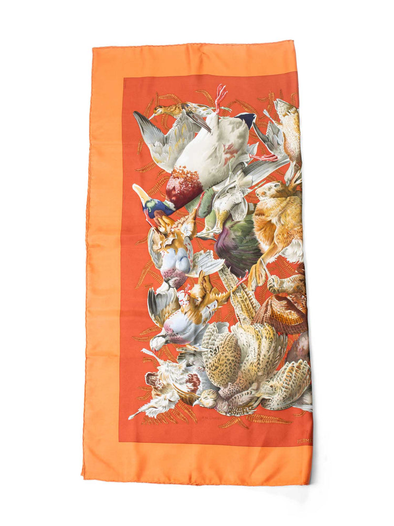 Hermes Silk Gibiers 1966 Silk Scarf 90 Multicolor-designer resale