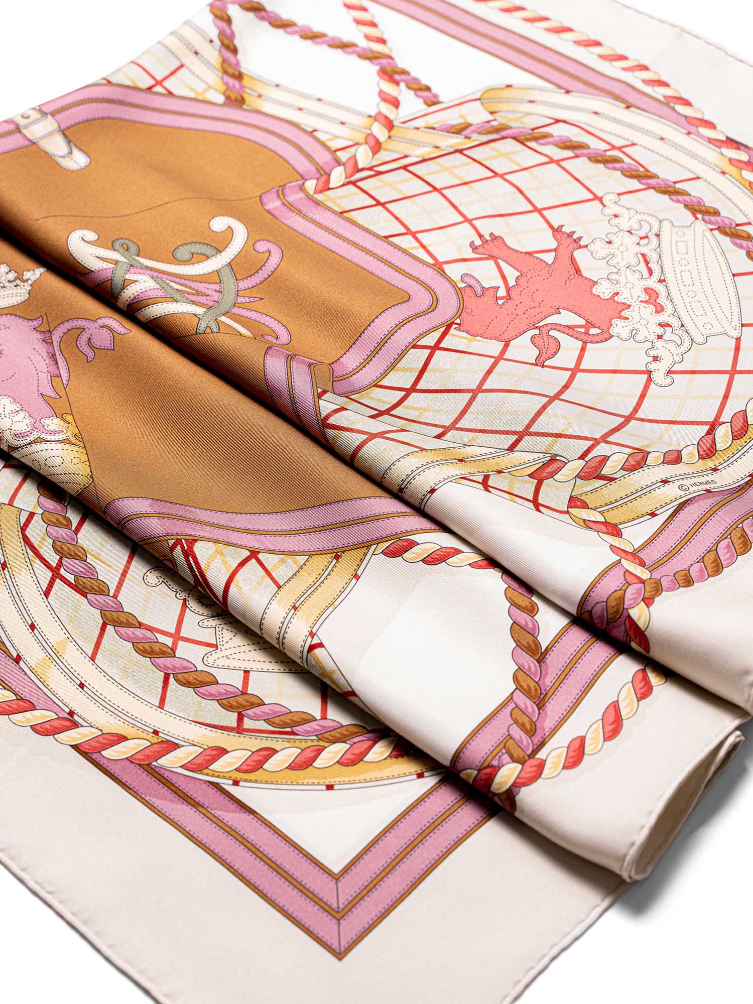 Hermes Silk Grand Tenue Scarf 90 Mulitcolor-designer resale