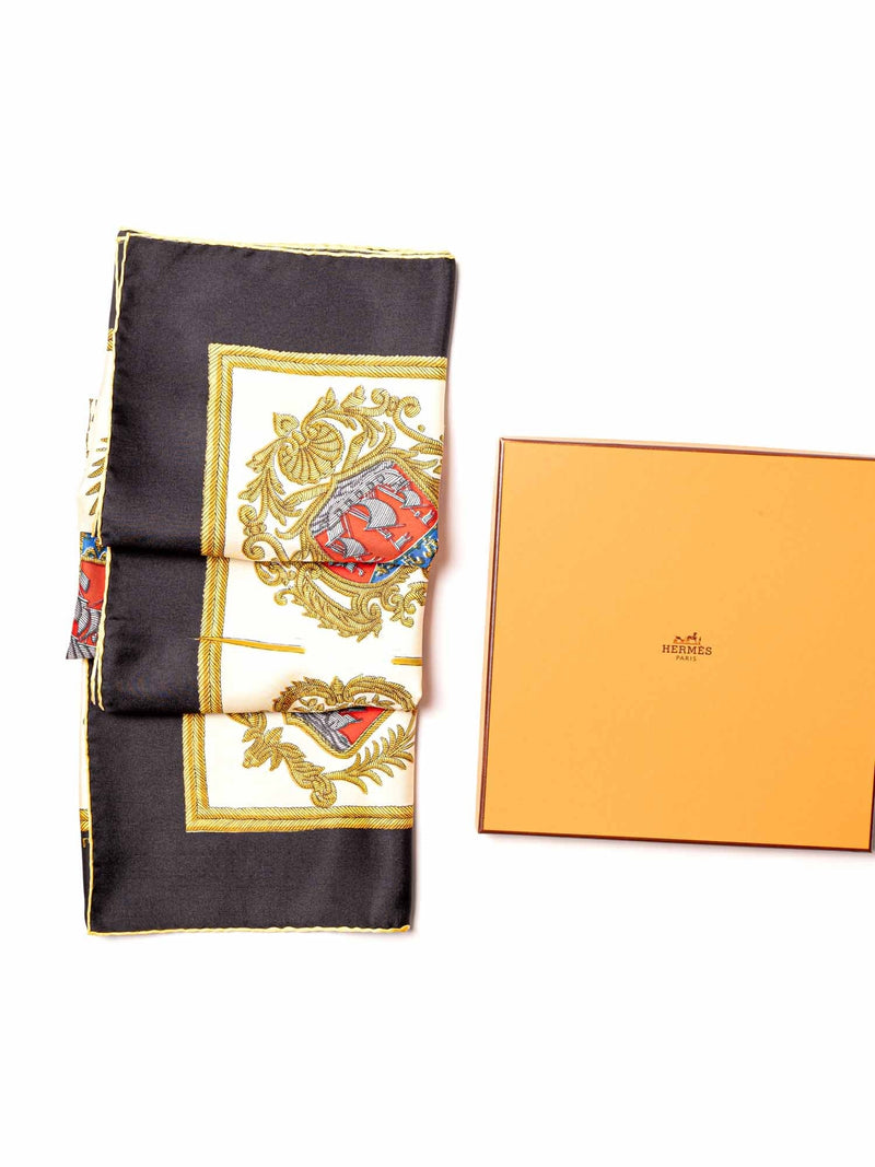 Hermes Silk Les Armes De Paris Scarf 90 Multicolor-designer resale