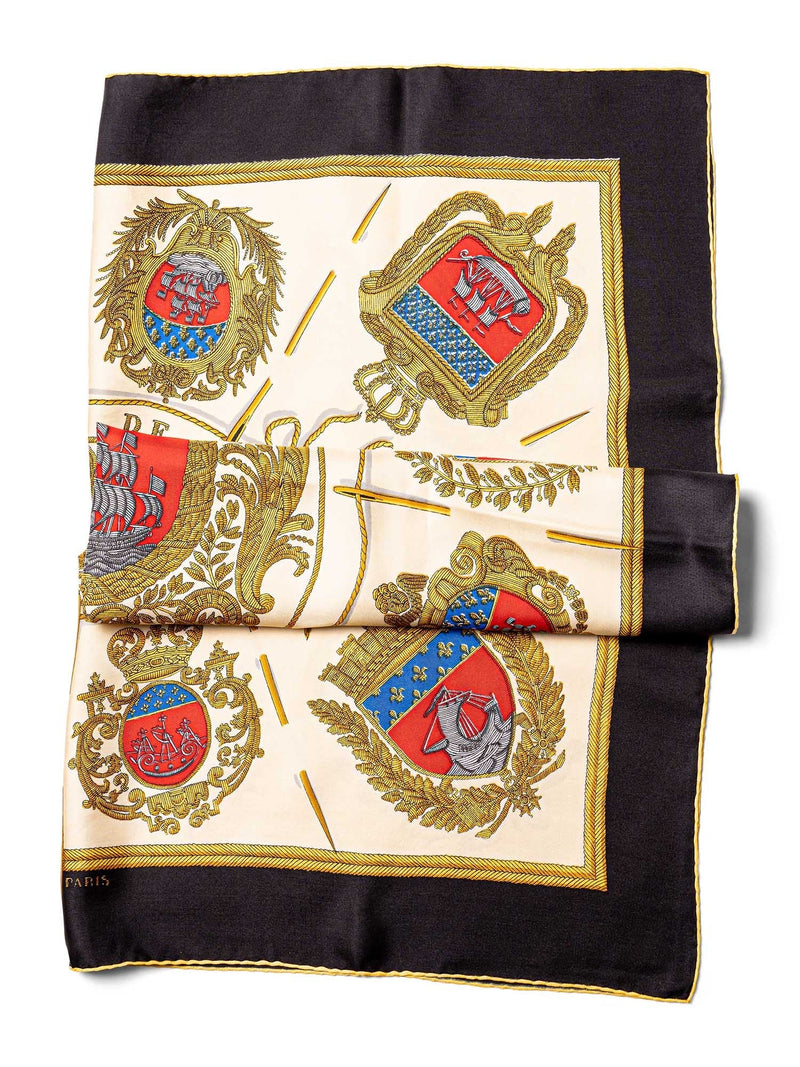 Hermes Silk Les Armes De Paris Scarf 90 Multicolor-designer resale
