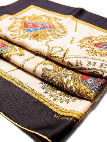Hermes Silk Les Armes De Paris Scarf 90 Multicolor-designer resale