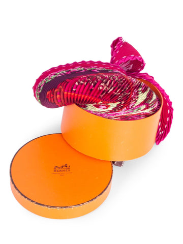 Hermes Silk Pleated Aux Pays Des Epices Scarf 90 Multicolor-designer resale