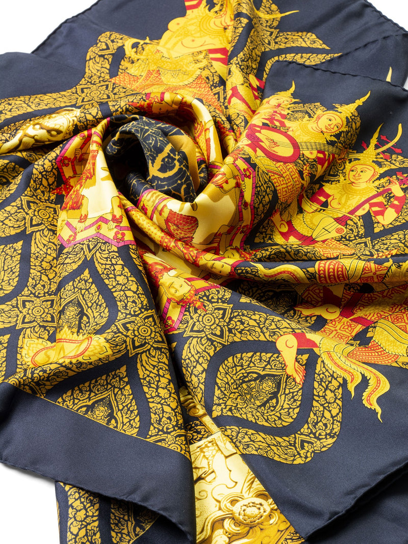 Versace Silk Scarf in Black