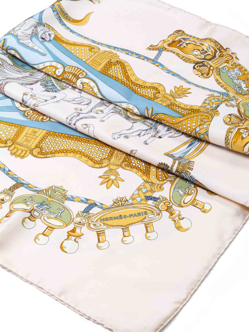 Hermes Silk Tournez Manege Scarf 90 Multicolor-designer resale