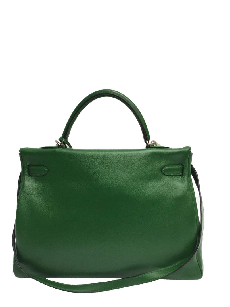 Hermes Swift Kelly Retourne 35 Green-designer resale