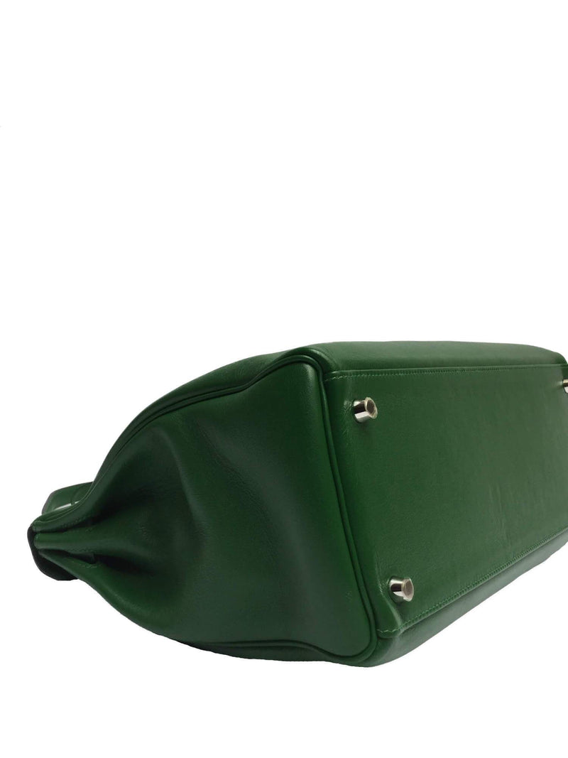 Hermes Swift Kelly Retourne 35 Green-designer resale