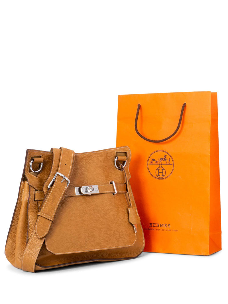 Hermes Yellow Clemence Leather Rodeo Messenger Bag - Yoogi's Closet