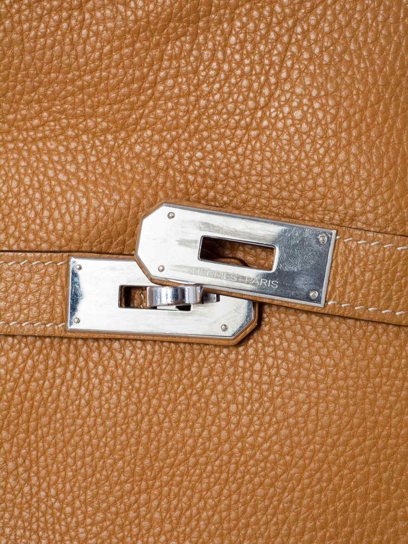 Hermès Hermes Gray Taurillon Clemence Massai Shoulder Bag Grey Leather  Pony-style calfskin ref.621298 - Joli Closet
