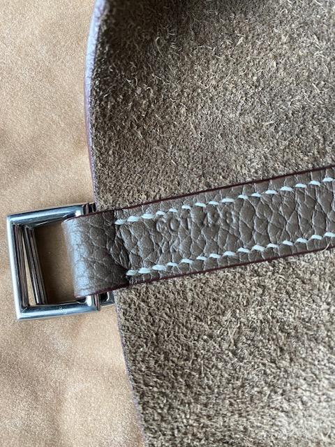 Hermes Taurillon Clemence Picotin Lock 22 MM Taupe-designer resale