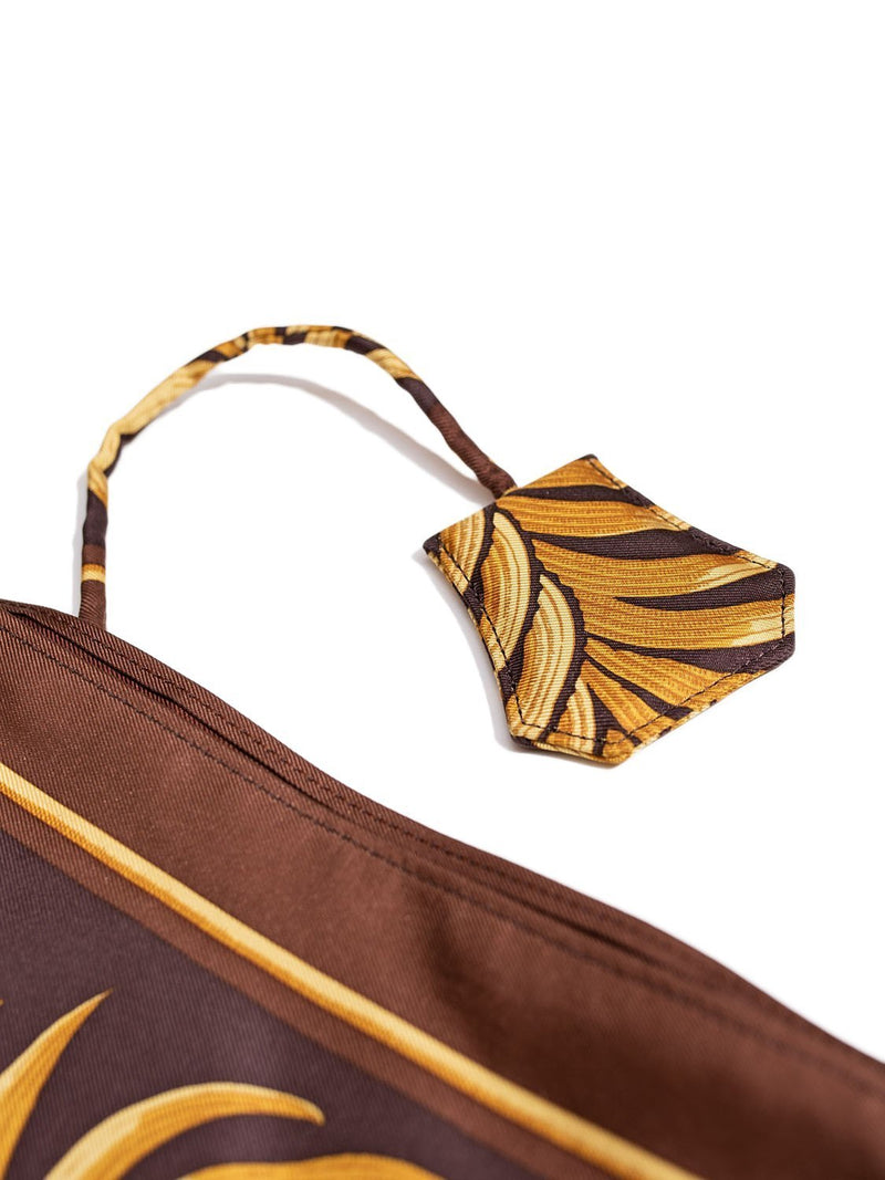 Hermes Tiger Print Silky City Messenger Bag Brown-designer resale