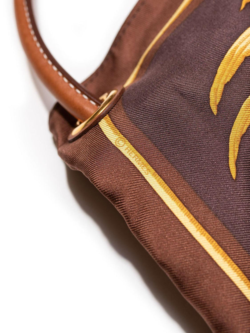 Hermes Tiger Print Silky City Messenger Bag Brown-designer resale