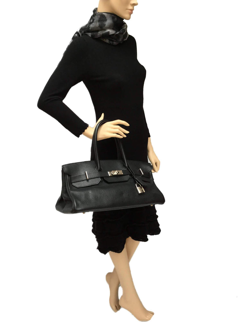 Hermes Togo JPG Birkin 42 Black-designer resale