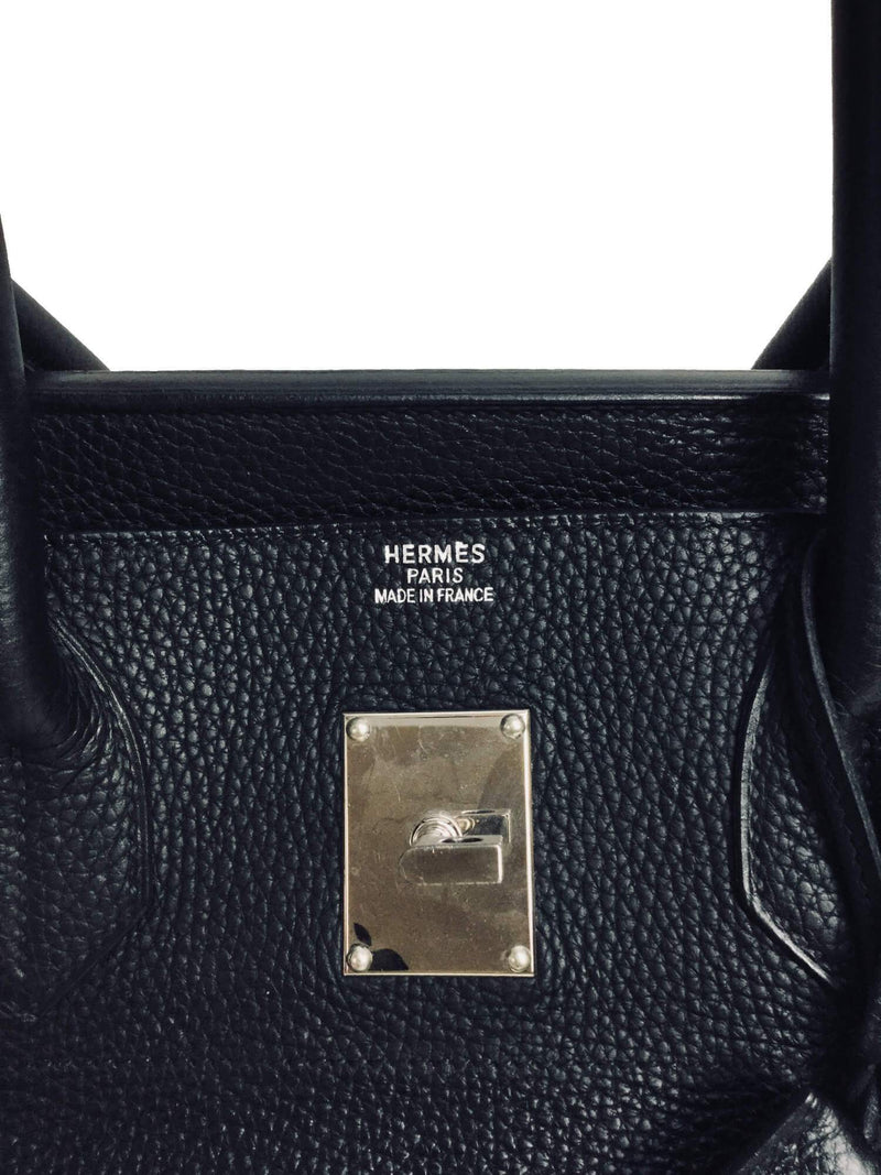 Hermes Togo JPG Birkin 42 Black-designer resale