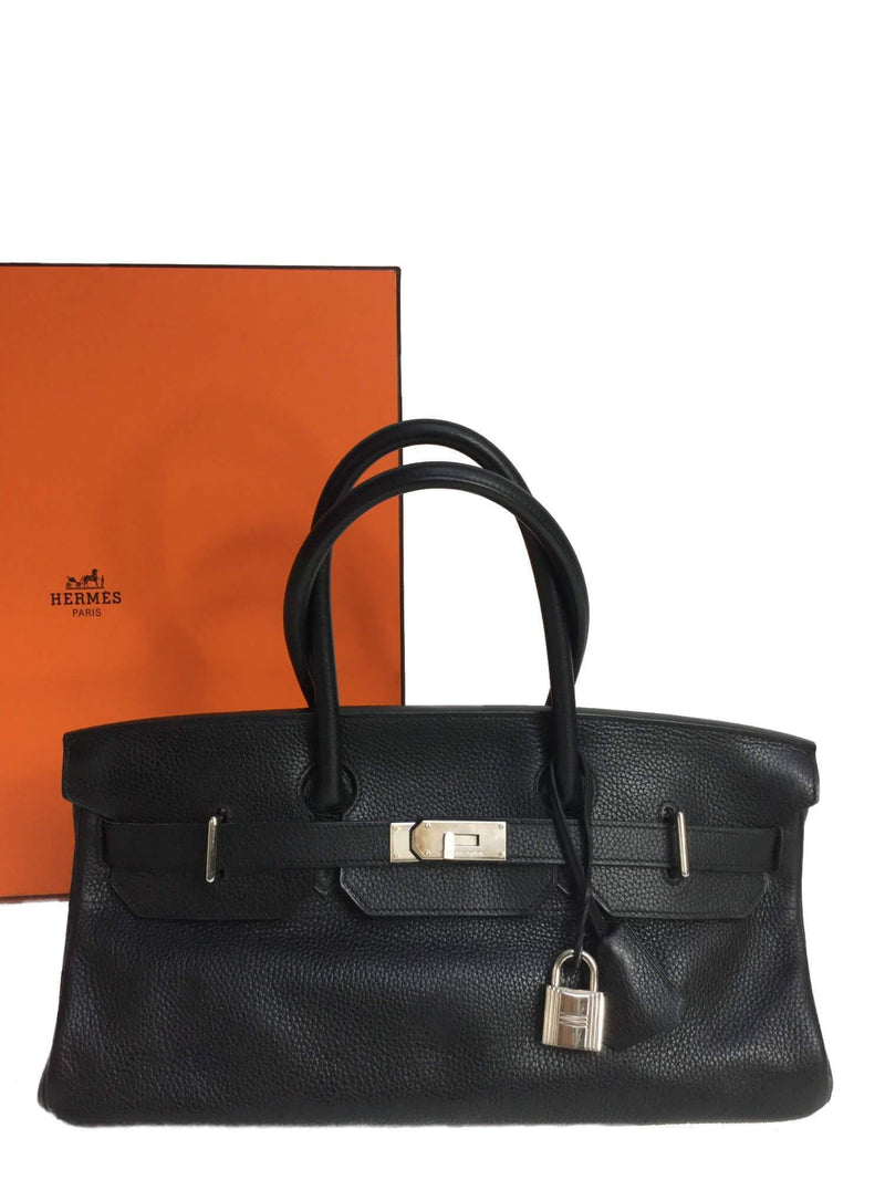 Hermes Togo JPG Birkin 42 Black-designer resale