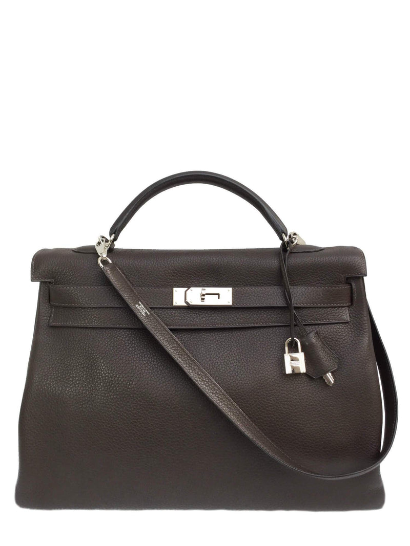 Hermes Togo Kelly Retourne 40 Brown-designer resale