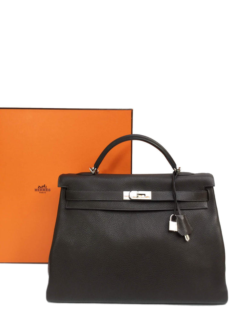 Hermes Togo Kelly Retourne 40 Brown-designer resale