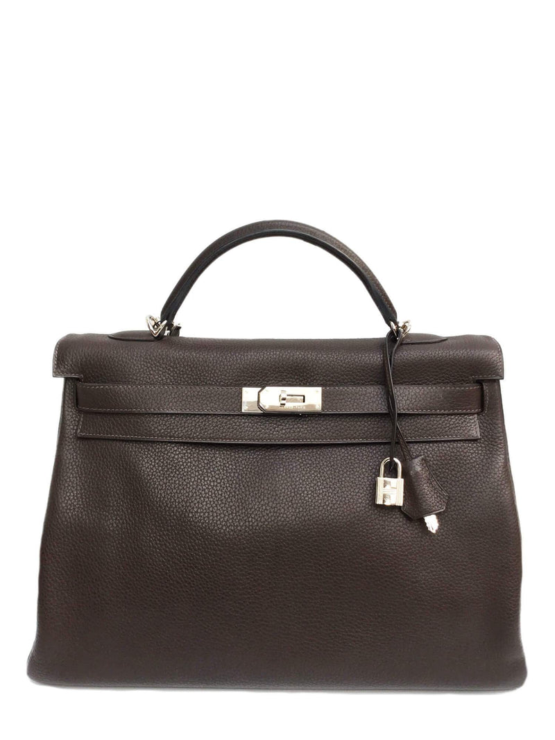 Hermes Togo Kelly Retourne 40 Brown-designer resale