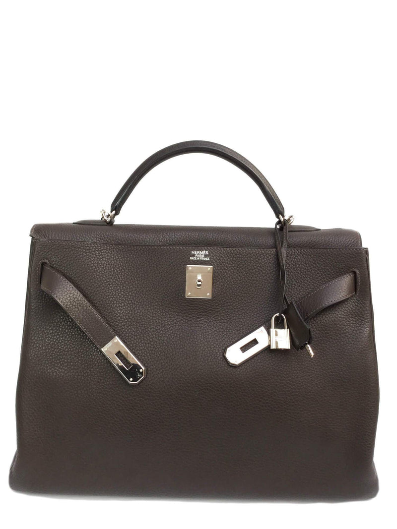 Hermes Togo Kelly Retourne 40 Brown-designer resale