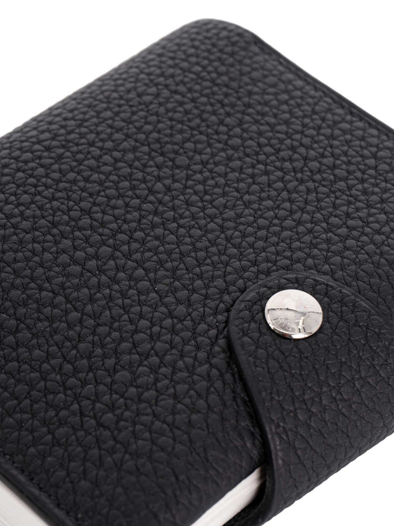 Hermes Togo Leather Mini Reusable Notebook Black-designer resale
