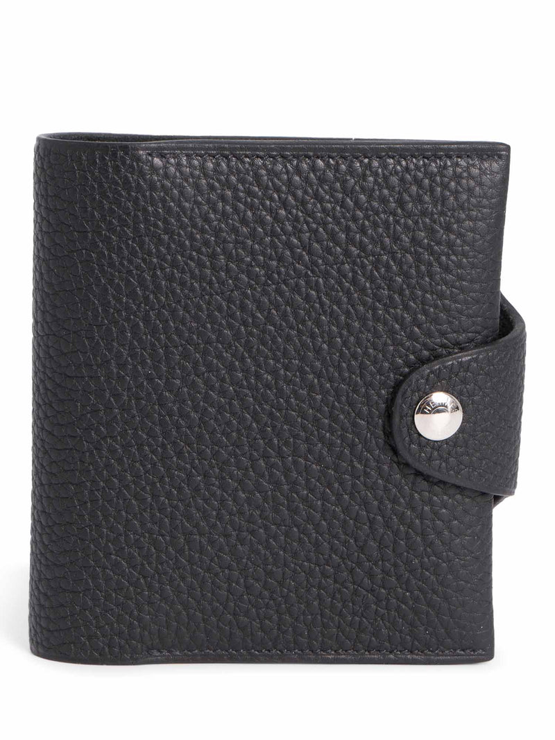 Hermes Togo Leather Mini Reusable Notebook Black-designer resale