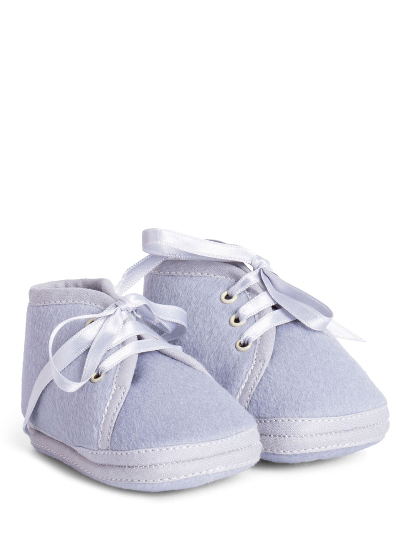 Hermes Wool Baby Shoes Blue-designer resale