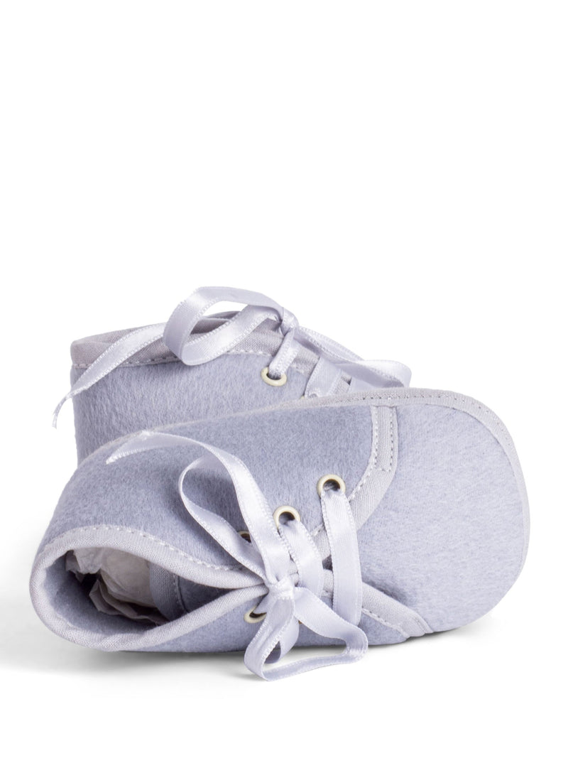 Hermes Wool Baby Shoes Blue-designer resale