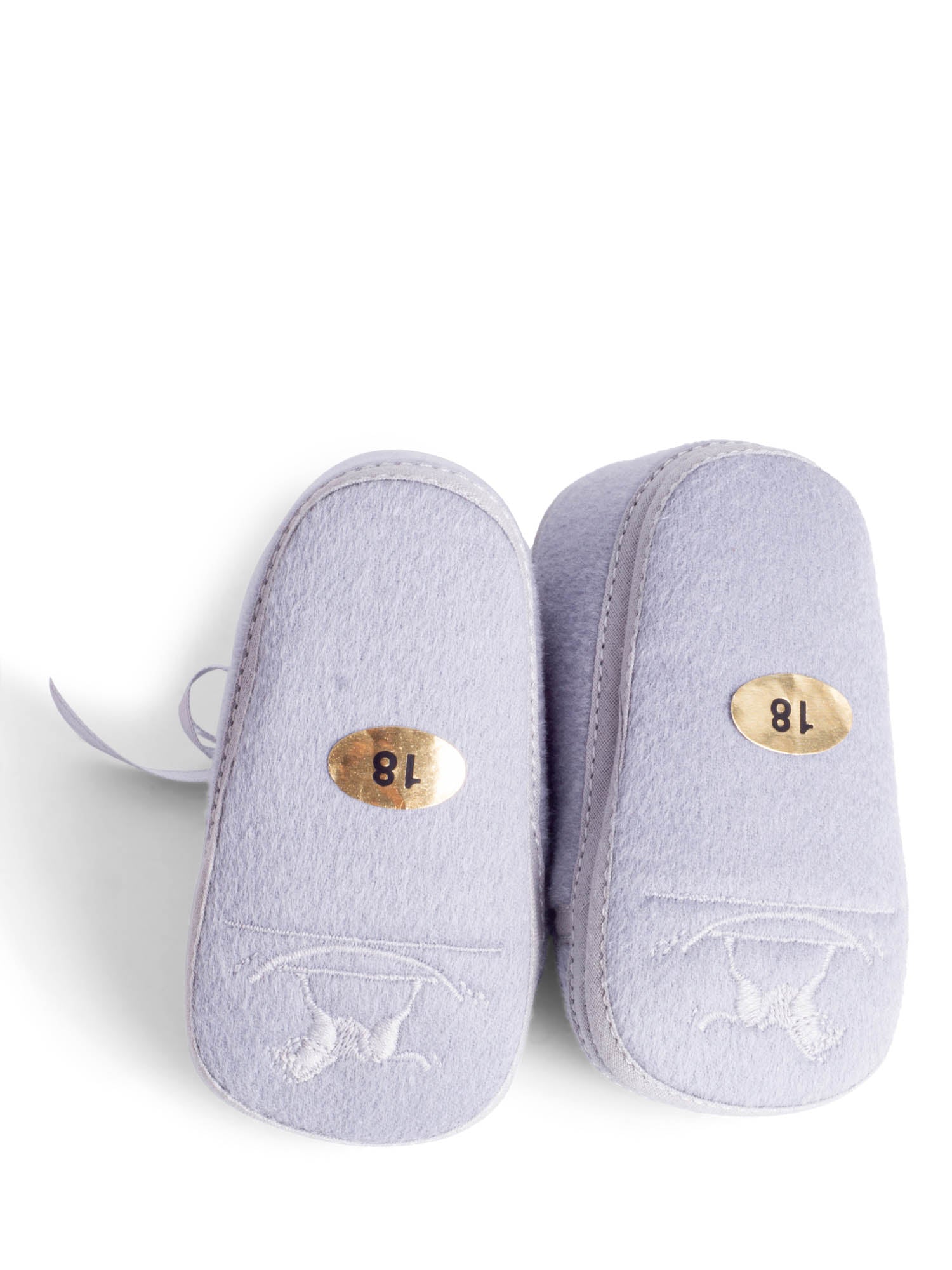 Hermes Wool Baby Shoes Blue