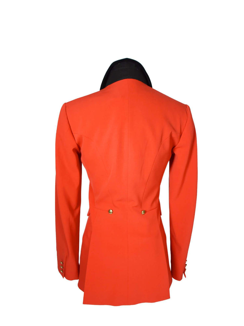 Hermes Wool Equestrian Long Jacket Red-designer resale