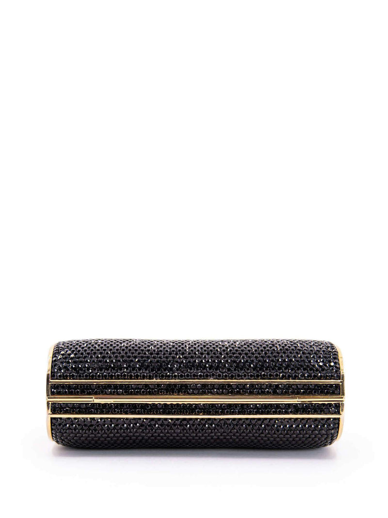 Judith Leiber Beaded Micro Bag Black-designer resale