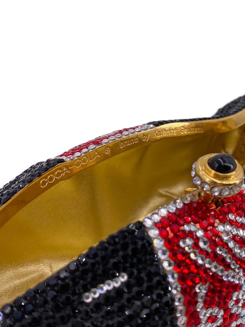 Katherine Baumann Swarovski Crystal Coca Cola Bottle Bag-designer resale