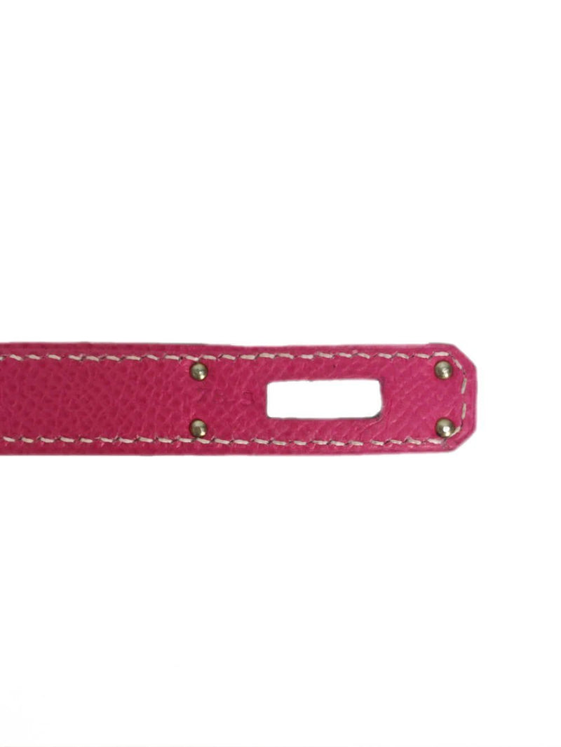 Kelly Cut Long Clutch Bag Pink Epsom Bag Palladium Hardware-designer resale