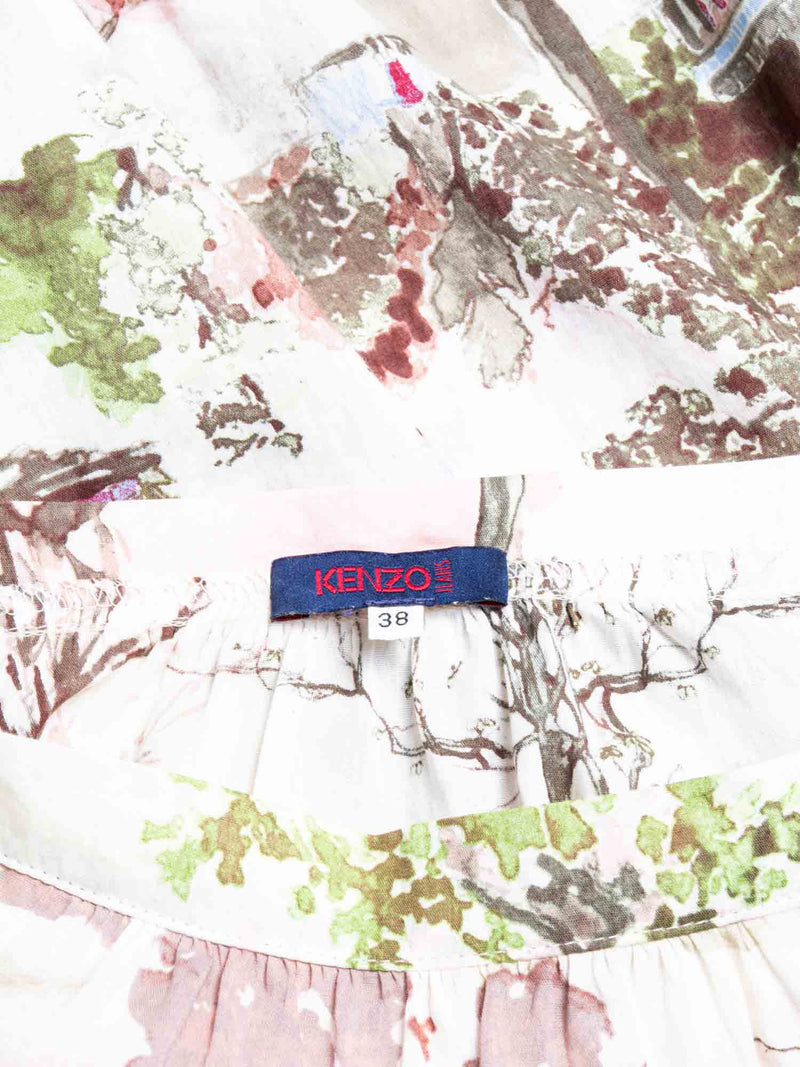 Kenzo Vintage Cotton Blouse Multicolored-designer resale