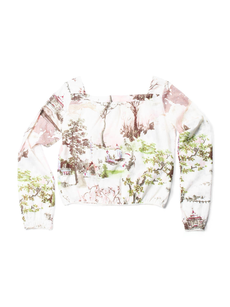 Kenzo Vintage Cotton Blouse Multicolored-designer resale