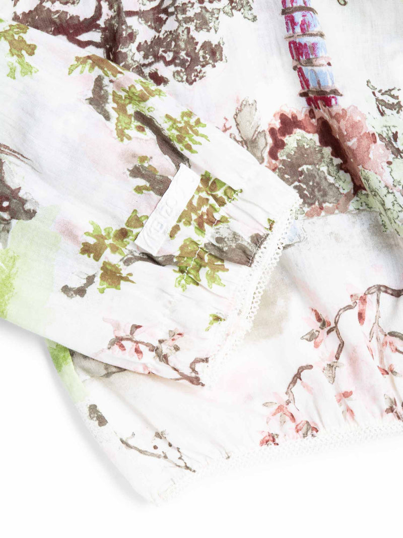 Kenzo Vintage Cotton Blouse Multicolored-designer resale