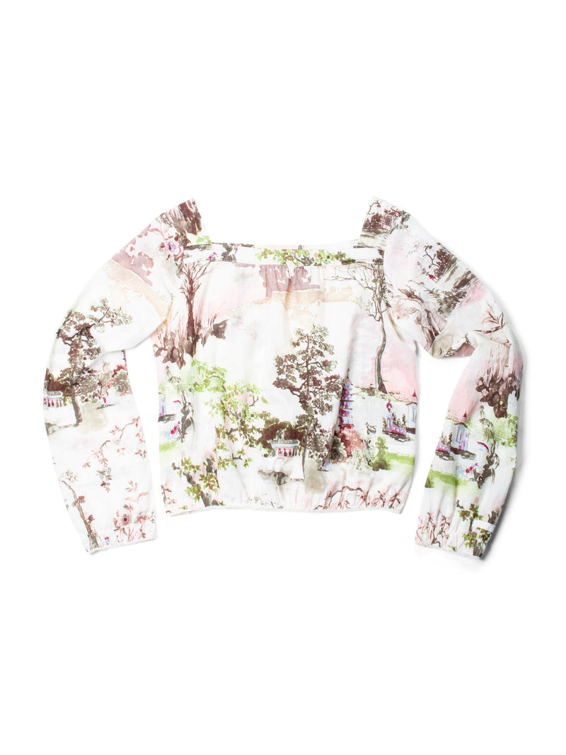 Kenzo Vintage Cotton Blouse Multicolored-designer resale