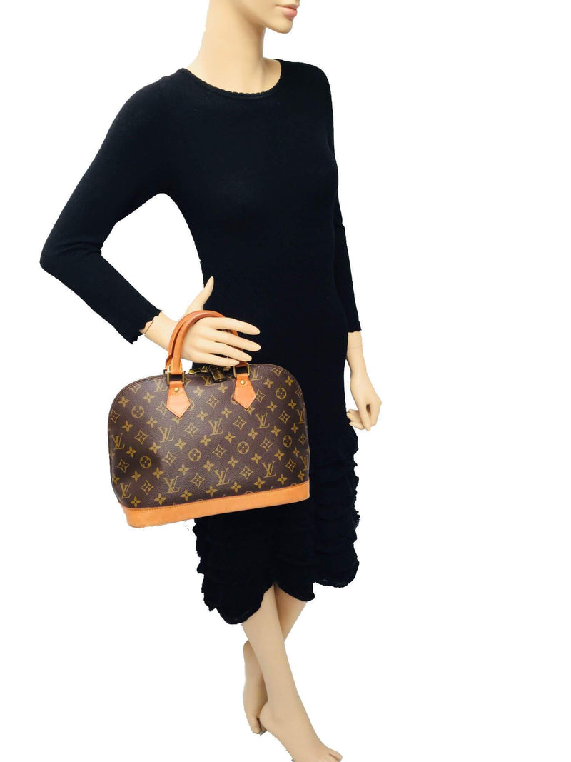 LV Monogram Alma Bag PM Gold Hardware-designer resale