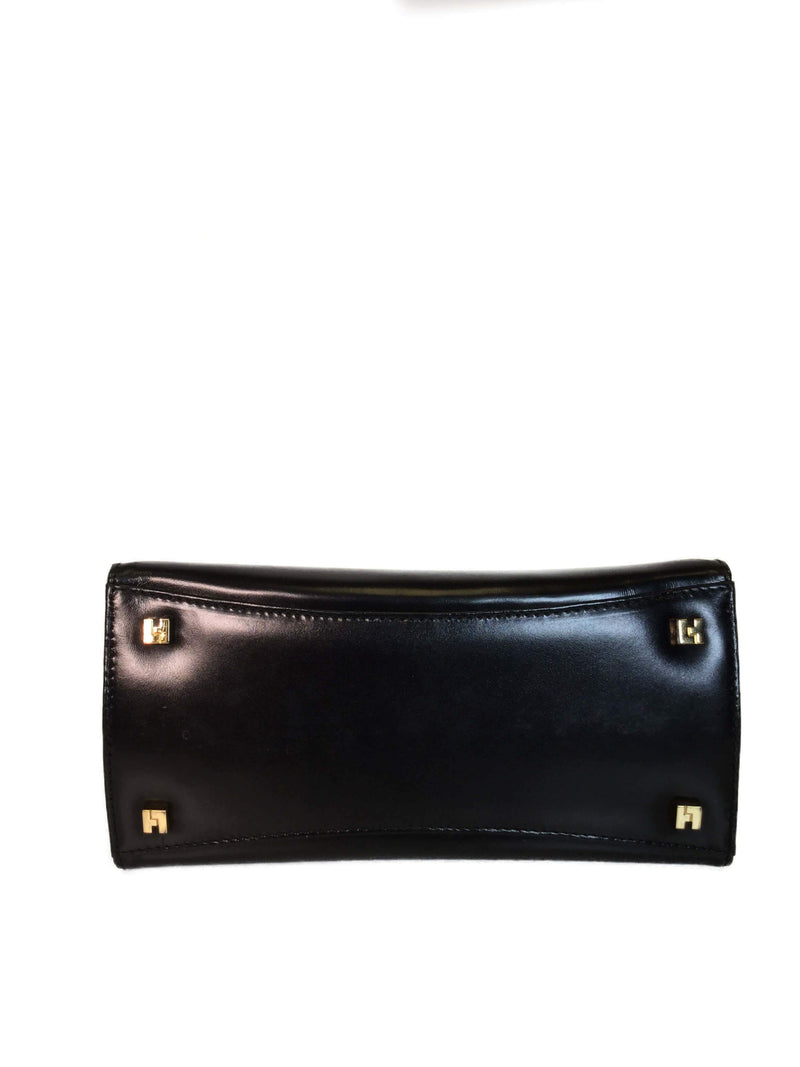 Lambertson Truex Small Top Handle Flap Bag Black-designer resale