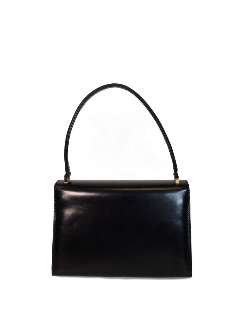 Lambertson Truex Small Top Handle Flap Bag Black-designer resale
