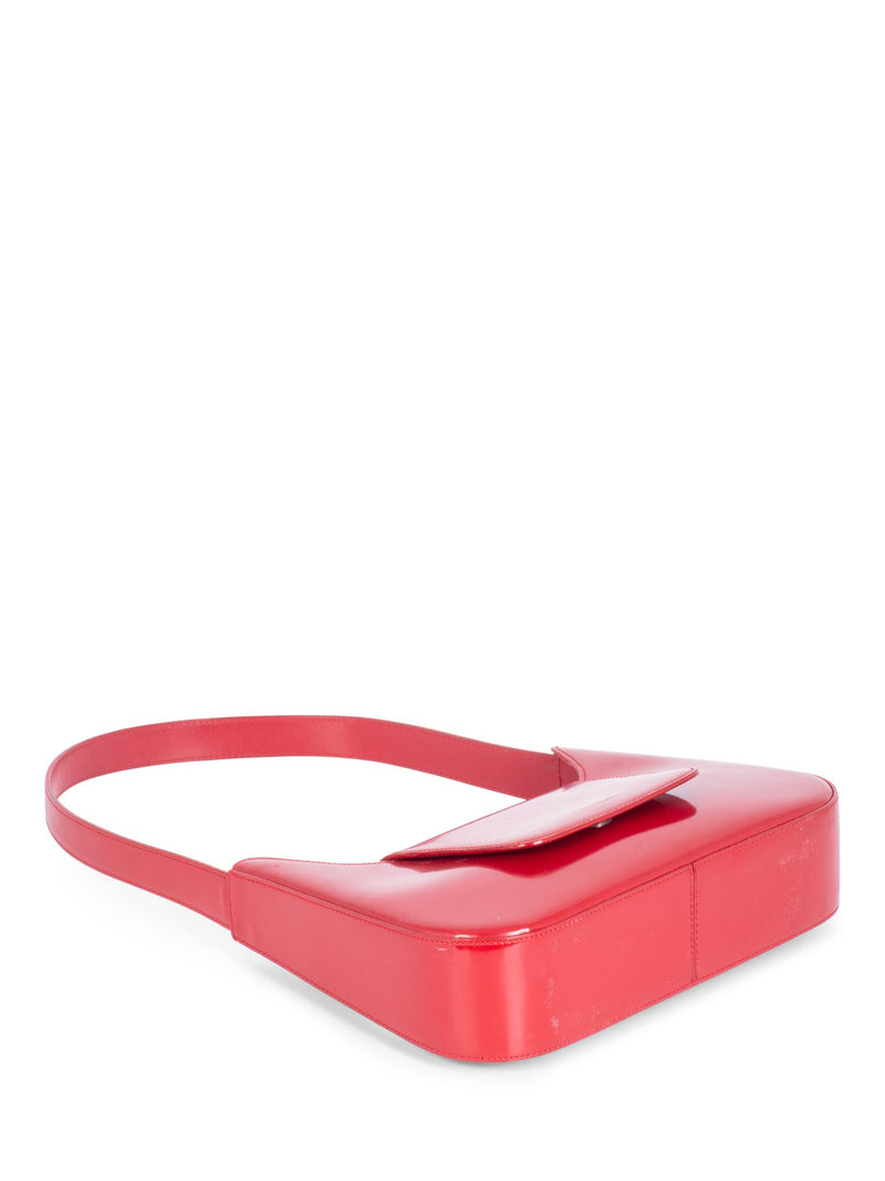 Lancel Patent Leather Top Handle Bag Red-designer resale