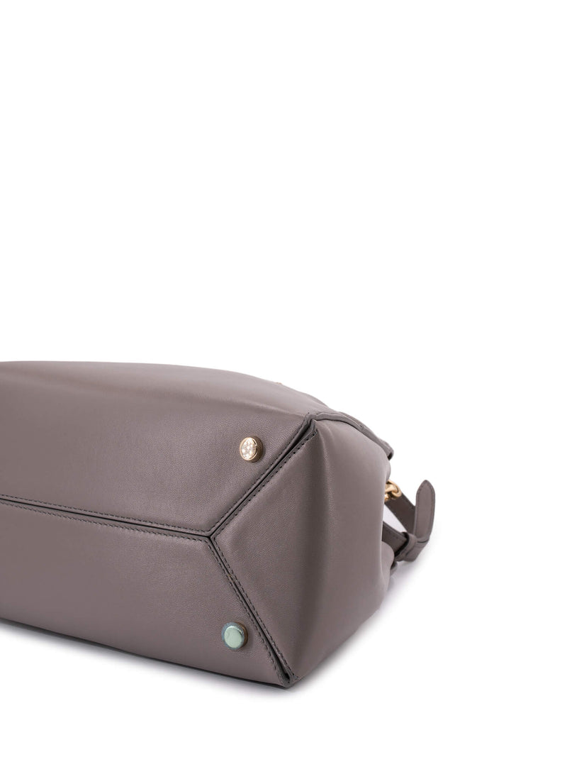 Lanvin Leather Mini Cabas Bag Grey-designer resale