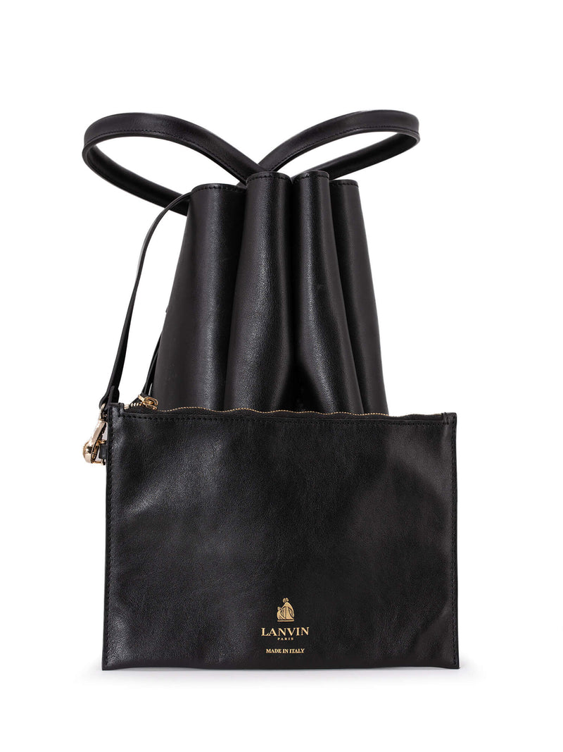 Lanvin Small Shopper Bag Black-designer resale