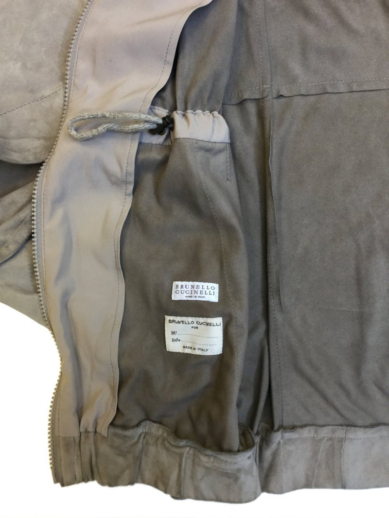Lightweight Suede Jacket with Cape Sleeve-designer resale