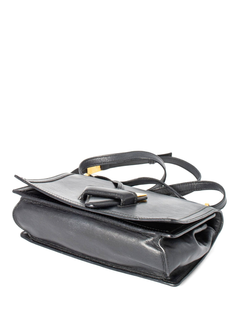 Loewe Leather Medium Barcelona Messenger Bag Black-designer resale