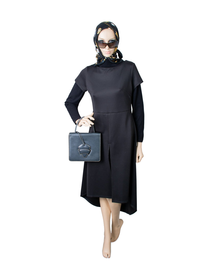 Loewe Pebble Leather Top Handle Flap Bag Navy Blue-designer resale