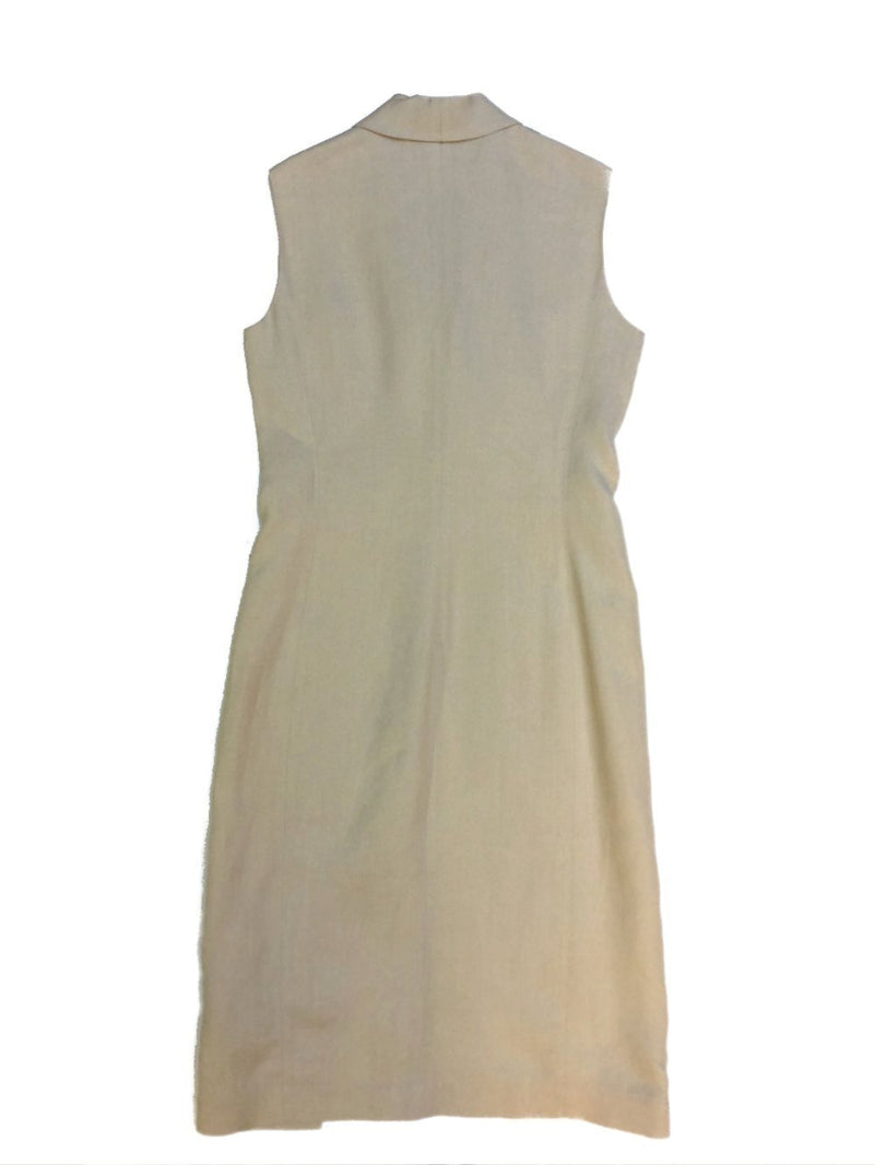 Long Linen Vest with Silk Lining-designer resale