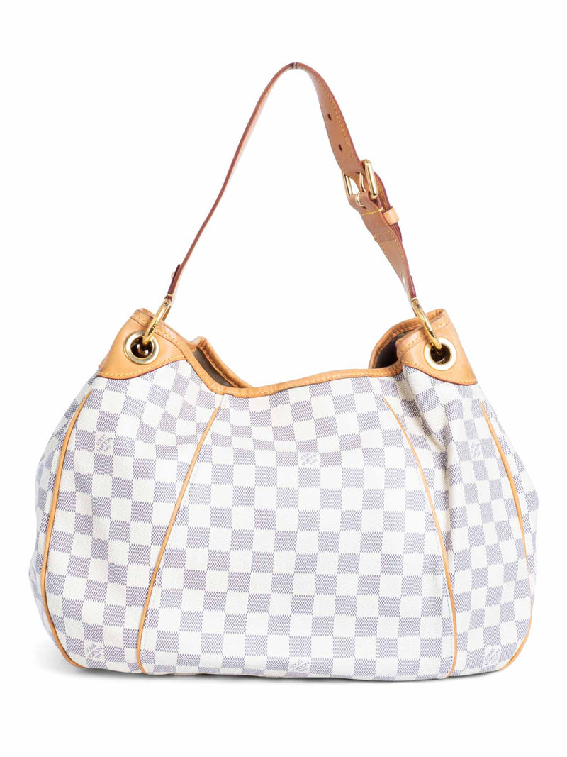 Louis Vuitton Damier Azur Galliera Hobo Bag White-designer resale