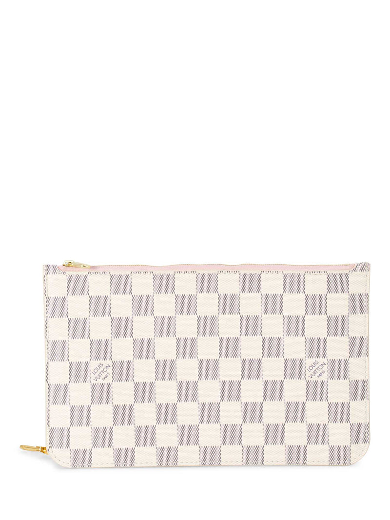 Louis Vuitton Damier Azur Neverfull Bag MM White-designer resale