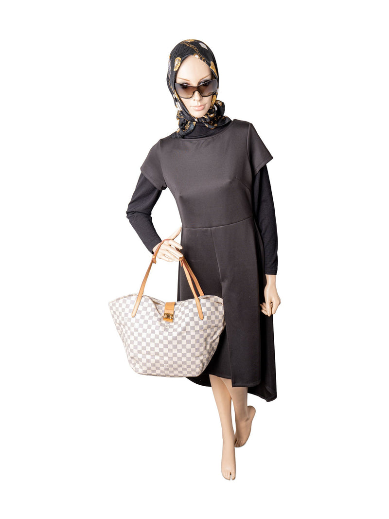 Louis Vuitton Damier Azur Salina GM Shopper Bag White-designer resale