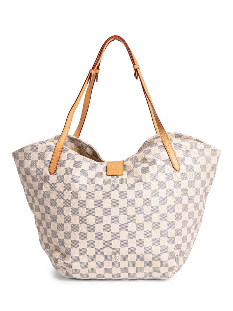 Louis Vuitton Damier Azur Salina GM Shopper Bag White-designer resale